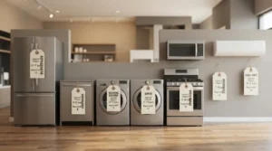 Chart of how long major appliances last, with repair cutoff ages.