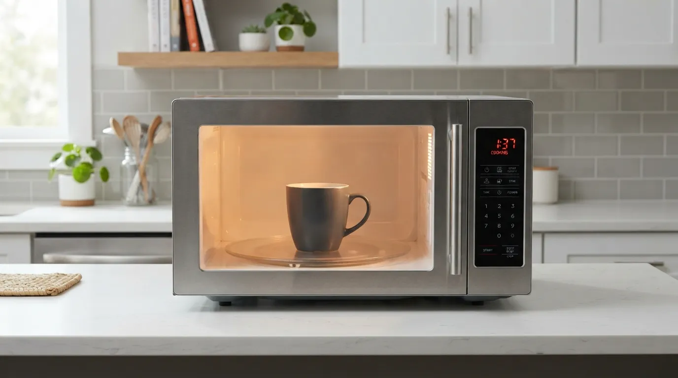 Microwave running normally but not heating the food inside.