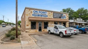 "On Point Service Company shop in McGregor, Texas."
